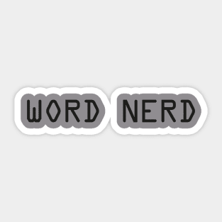 Word Nerd Sticker